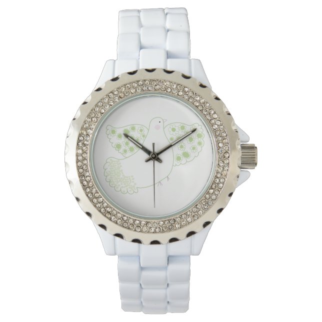 Cute dove bride wach by Gemma Orte Watch (Front)