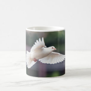 Cute Dove White Pigeon Love & Peace Symbol Bird Coffee Mug