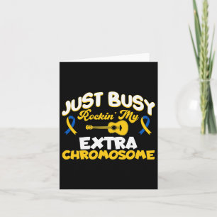 Cute Down Syndrome Awareness Rocking My Extra Chro Card