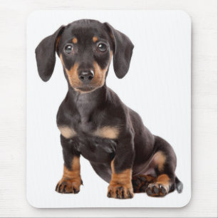 Cute Doxin Puppy Wiener Love Dog Mum Dachshund Mouse Pad