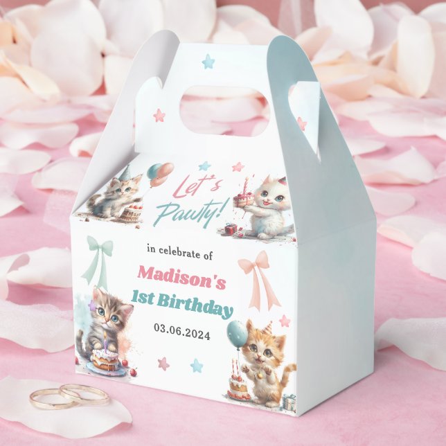 Cute Dragon 1st Birthday Party Favour Box (Wedding)