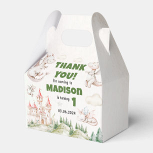 Cute Dragon 1st Birthday Party Favour Box