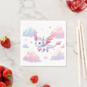 Cute Dragon Baby Shower Napkin