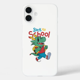 Cute Dragon Back to School Art iPhone 16 Plus Case