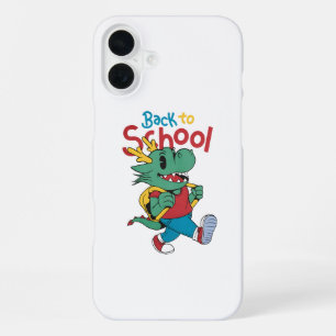 Cute Dragon Back to School Art iPhone 16 Plus Case