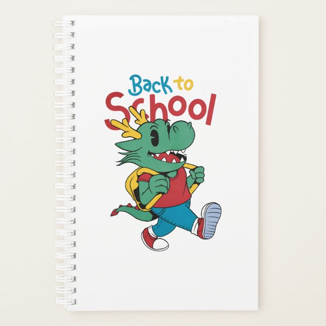Cute Dragon Back to School Art Planner (Front)