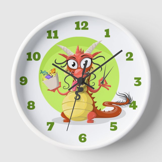 Cute Dragon Clock (Front)