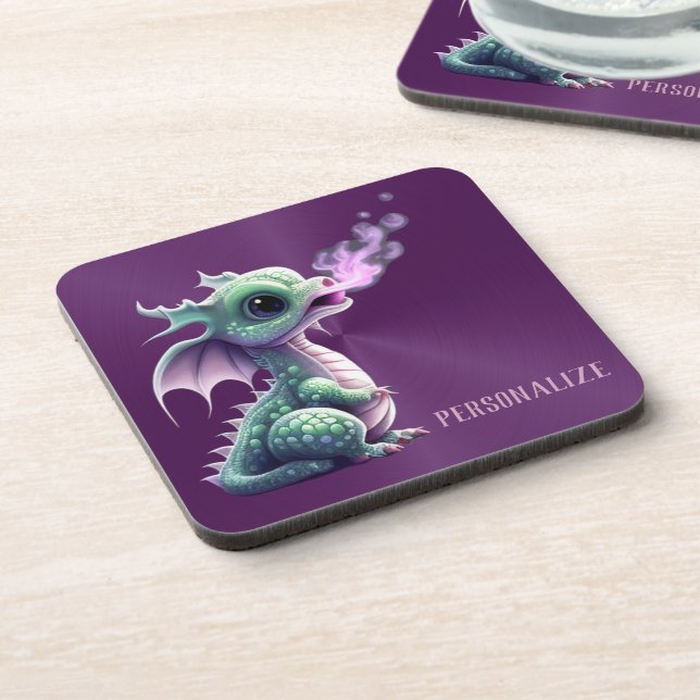 Cute Dragon Design Coaster (Left Side)