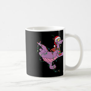 Cute Dragon Figment Lights Christmas Santa Animal Coffee Mug