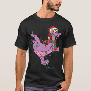 Cute Dragon Figment Lights Christmas Santa Animal T-Shirt