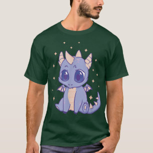 Cute Dragon Kawaii Purple T-Shirt