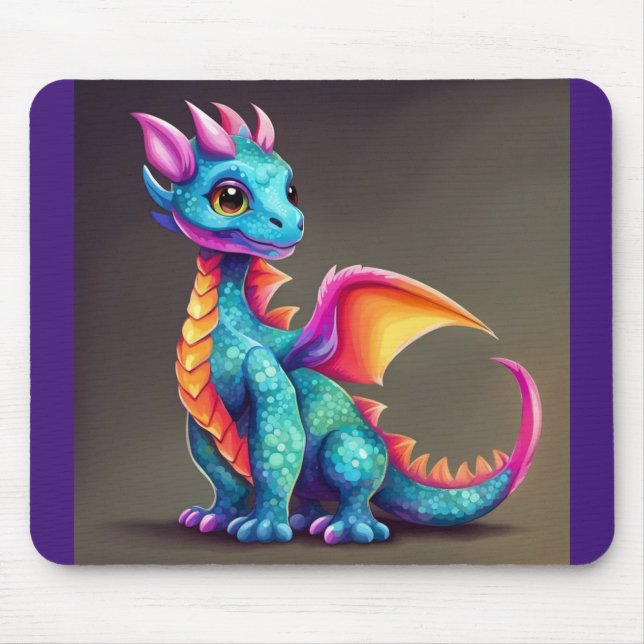 Cute dragon mouse pad (Front)