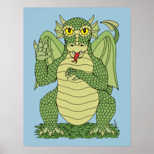 Cute Dragon Poster