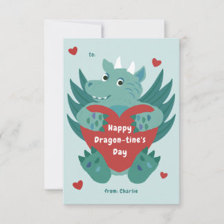 Cute Dragon Valentine Card