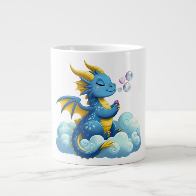 Cute Dragon/Whimsical  Large Coffee Mug (Front)