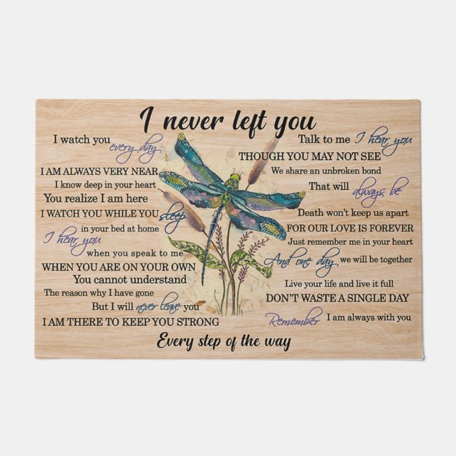 Cute Dragonflies Doormat, Dragonfly Lover Mat (Front)
