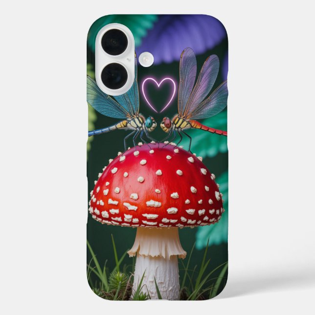 Cute Dragonflies on a Mushroom - Case-Mate iPhone Case (Back)
