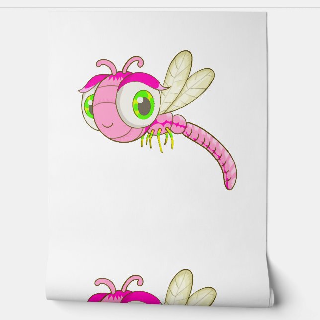 Cute Dragonfly Bug Wallpaper (Unrolling)