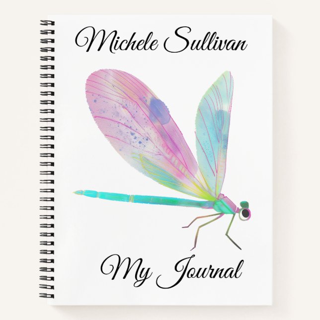 Cute dragonfly notebook (Front)