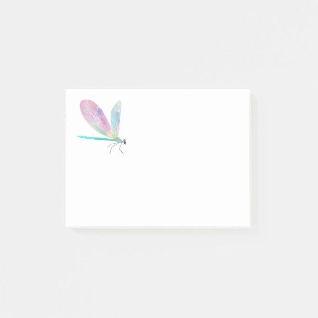 Cute dragonfly post-it notes (Front)
