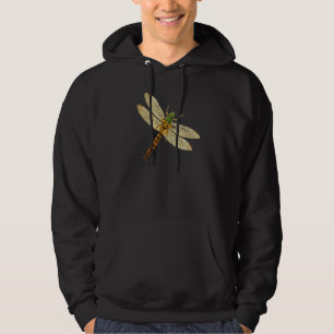 Cute Dragonfly Wings Antique Dragonfly Illustratio Hoodie