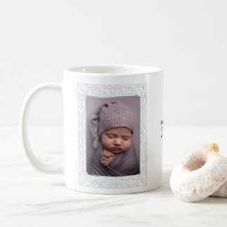 Cute Drawing Photo Birth Announcement Card Baby Coffee Mug