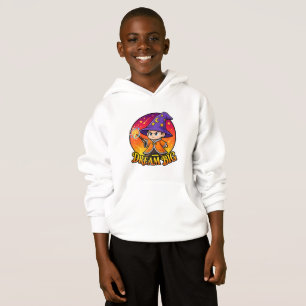 Cute Dream Big Wizard Kids White Hoodie