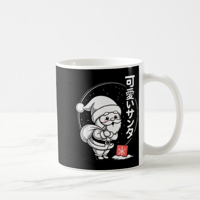 Cute Dreaming Kawaii Santa Claus  Coffee Mug (Right)