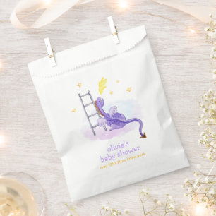 Cute Dreamy Fairytale Dragon Stars Baby Shower  Favour Bag