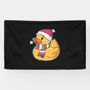 Cute Dub Duck Christmas Banner
