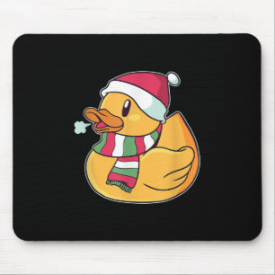 Cute Dub Duck Christmas Mouse Pad
