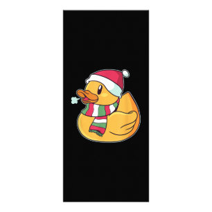 Cute Dub Duck Christmas Rack Card