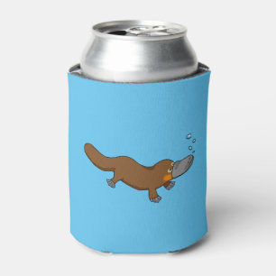 cute duck billed platypus can cooler