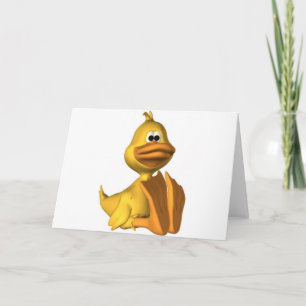 cute duck card