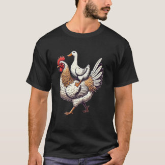 Cute Duck Chicken T-Shirt