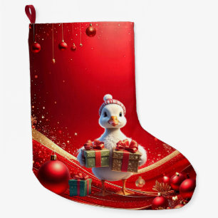 Cute Duck Christmas Holiday Stocking
