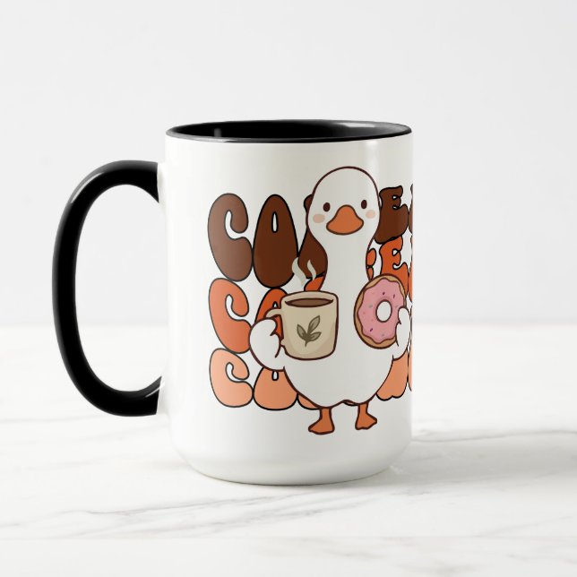 Cute Duck coffee or tea  Mug (Left)