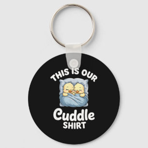 Cute Duck Couple Cozy This Is Our Cuddle  Key Ring