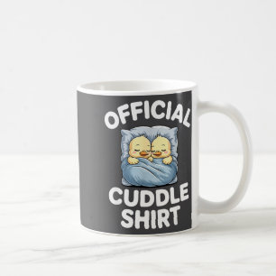 Cute Duck Couple Snuggle Cuddle  Coffee Mug