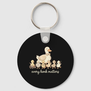 Cute Duck Family Inclusion Every Honk Matters Key Ring