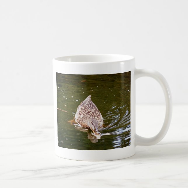 Cute Duck Feeding Coffee Mug (Right)