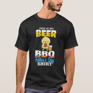 Cute Duck Funny Bbq Grilling Beer Lover Father's D T-Shirt