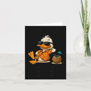 Cute Duck funny i'm retired i don't want don't Card