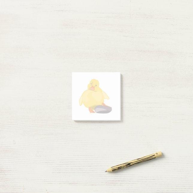 Cute Duck Funny Post-it® Notes (On Desk)