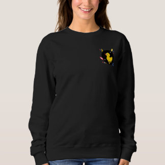 Cute duck impossible design graphic design font , sweatshirt