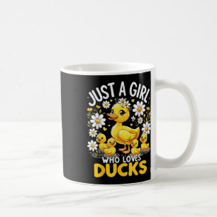 Cute Duck Lover Just A Girl Who Loves Ducks  Coffee Mug