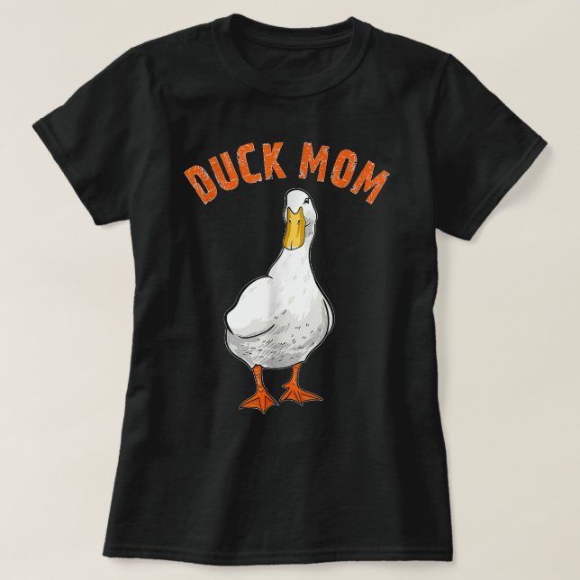 Cute Duck Mum Lover Illustration Gift Duck Owner G T-Shirt (Design Front)