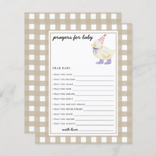 Cute duck - Party game prayers for baby