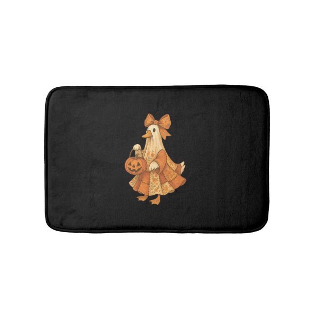 Cute Duck Patchwork Halloween Party Bath Mat (Front)