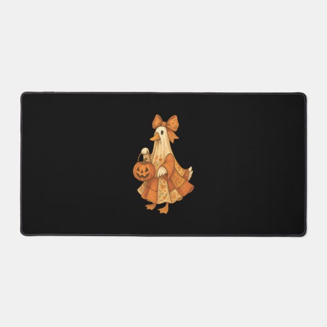Cute Duck Patchwork Halloween Party Desk Mat (Front)